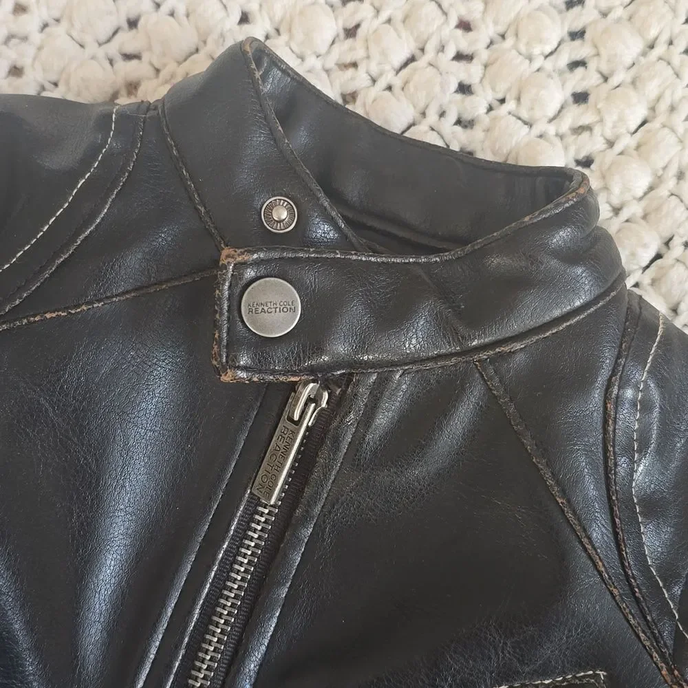 Kenneth Cole Reaction | Kids Black Faux Leather Jacket